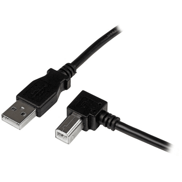 Cable USB 2.0 A a B StarTech 2m Ángulo Recto 1