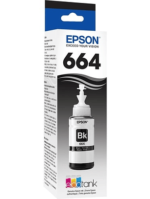Botella de tinta Epson T664 negro 70ml para L200 L210 L355