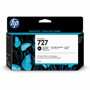 Cartucho de tinta HP 727 negro foto original para DesignJet
