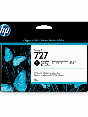Cartucho de tinta HP 727 negro foto original para DesignJet