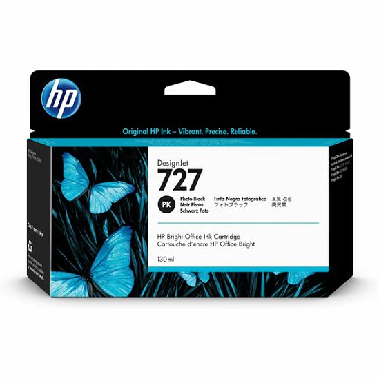 Cartucho de tinta HP 727 negro foto original para DesignJet 1