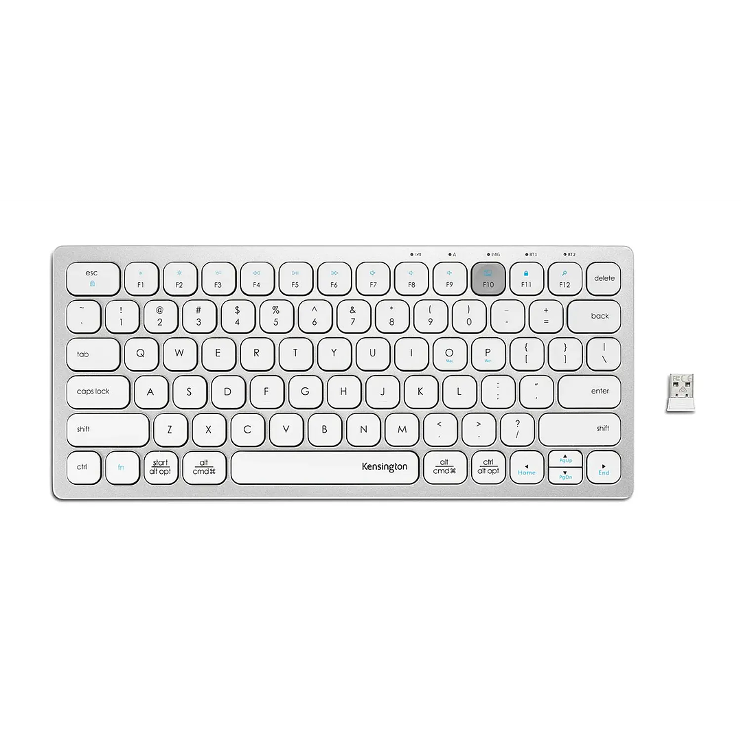 Teclado inalámbrico Kensington K75504ES Bluetooth RF plateado 1