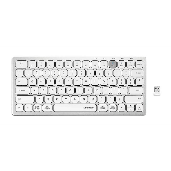 Teclado inalámbrico Kensington K75504ES Bluetooth RF plateado 1
