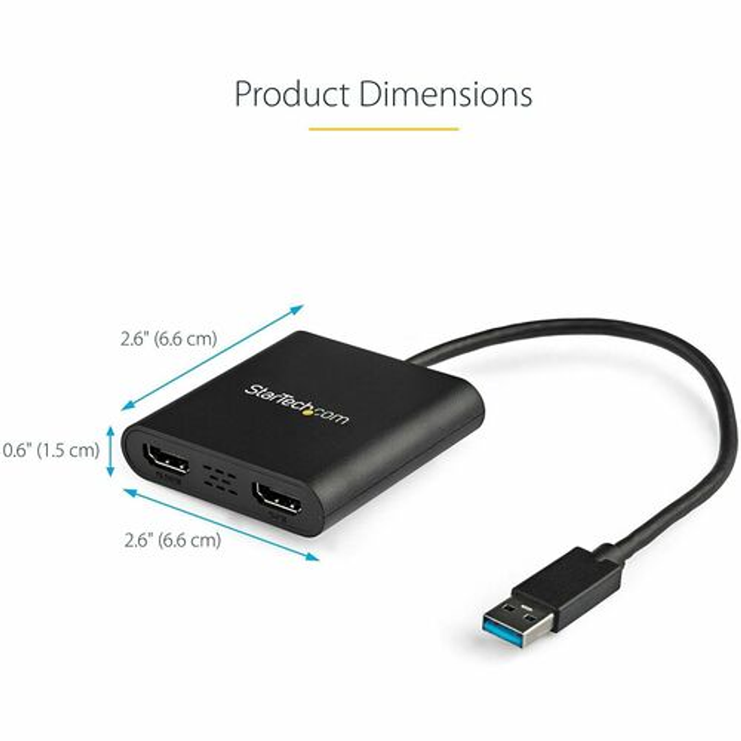 Adaptador USB 3.0 a HDMI StarTech USB32HD2 4K 5