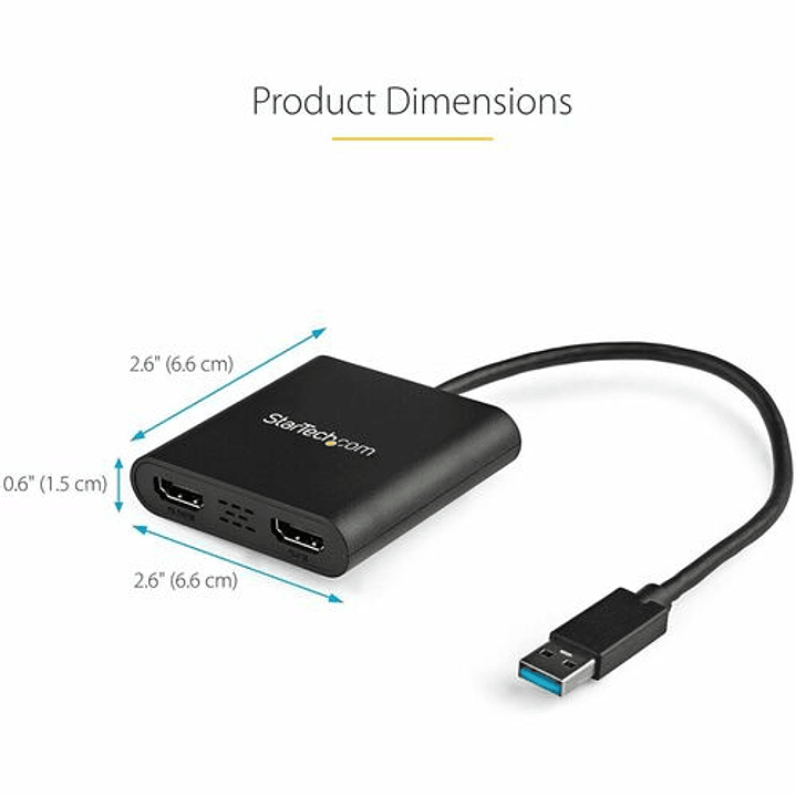 Adaptador USB 3.0 a HDMI StarTech USB32HD2 4K 5