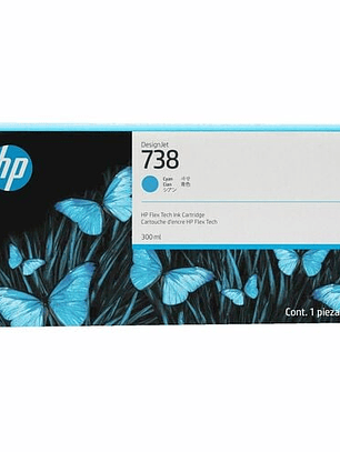 Cartucho HP 738 Cian Original