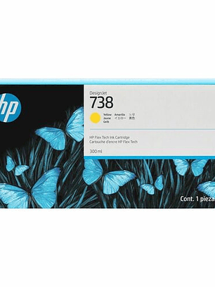 Cartucho HP 738 Amarillo Original