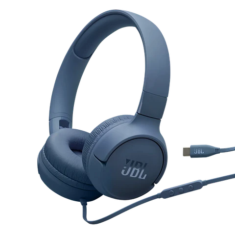 Audífonos JBL Tune 520C USB-C Hi-Res Azul con Micrófono