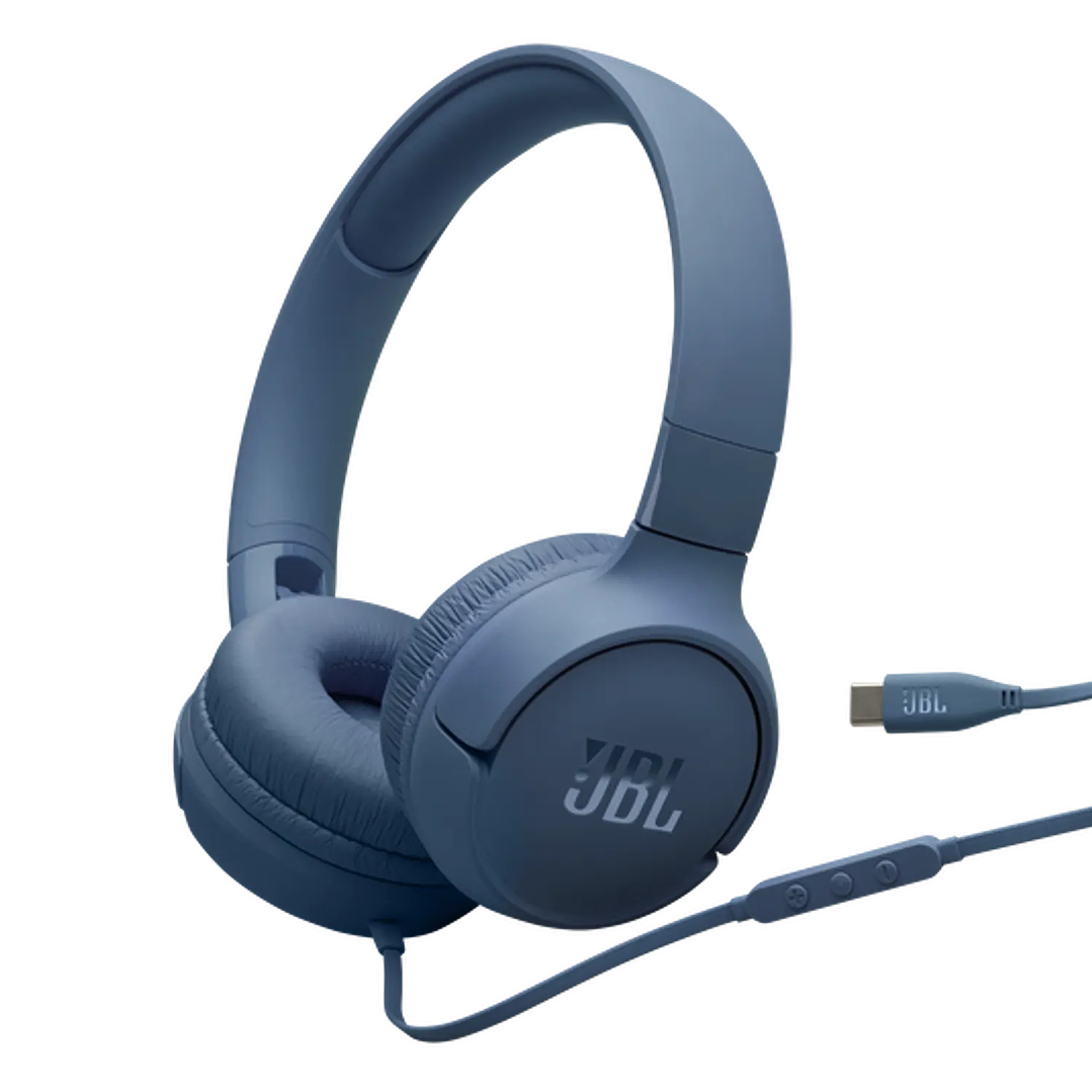 Audífonos JBL Tune 520C USB-C Hi-Res Azul con Micrófono 1