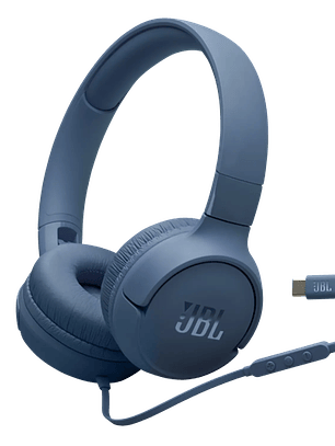 Audífonos JBL Tune 520C USB-C Hi-Res Azul con Micrófono