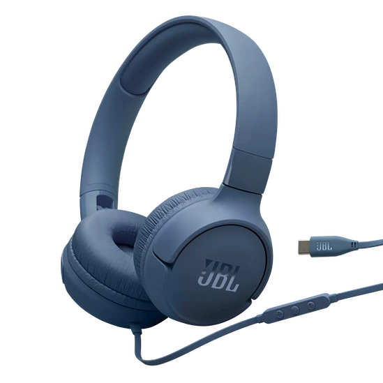 Audífonos JBL Tune 520C USB-C Hi-Res Azul con Micrófono 1