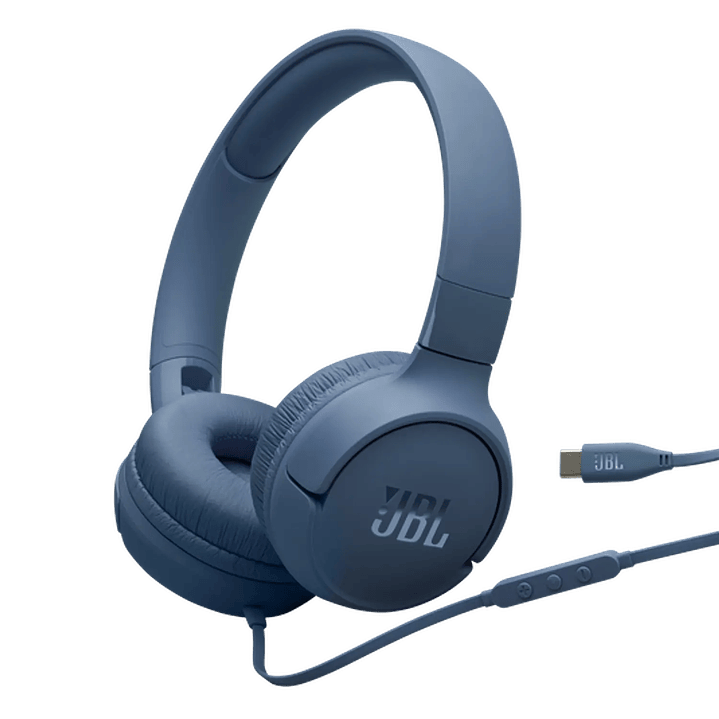 Audífonos JBL Tune 520C USB-C Hi-Res Azul con Micrófono 1