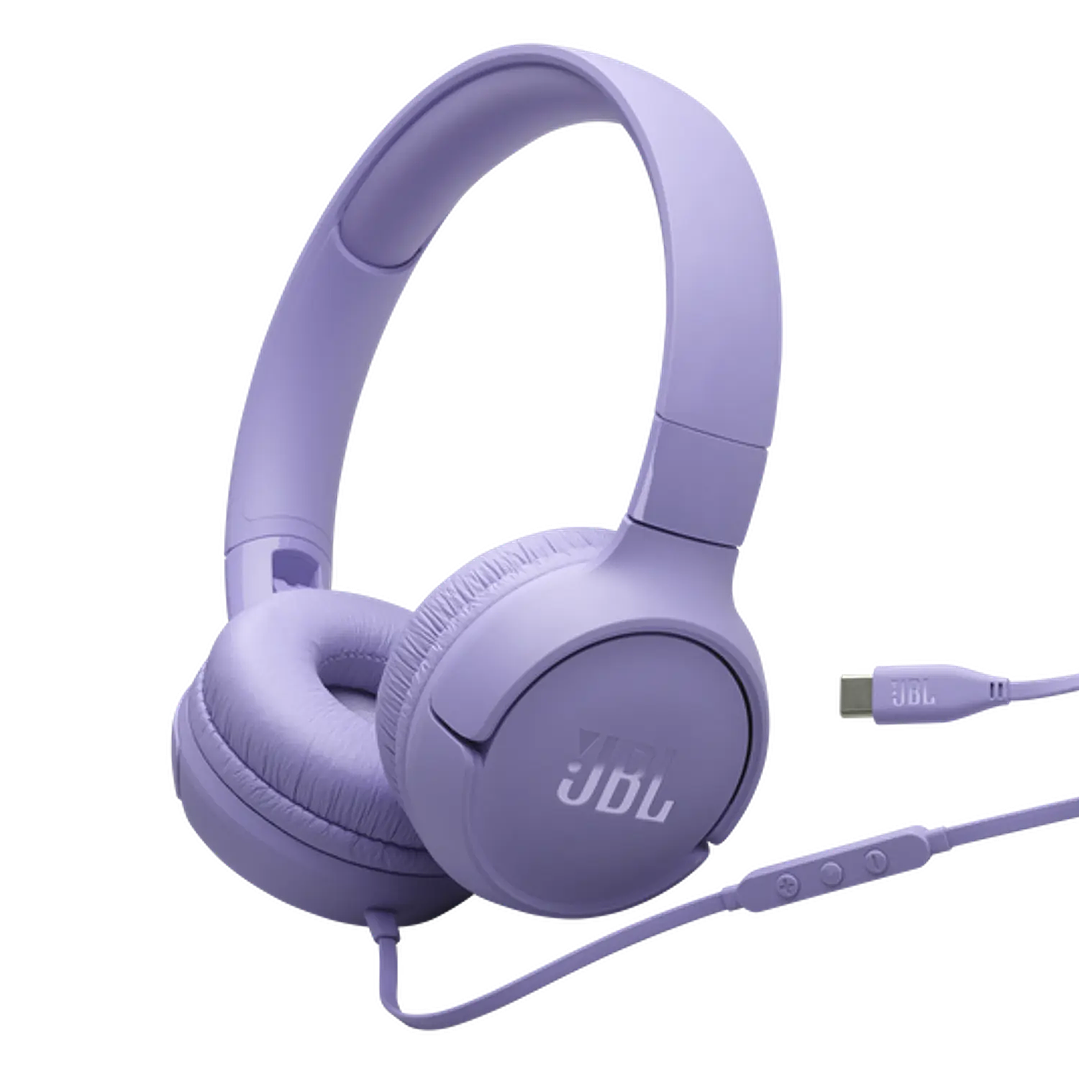 Audífonos JBL Tune 520C USB-C Hi-Res Morado con Micrófono 5