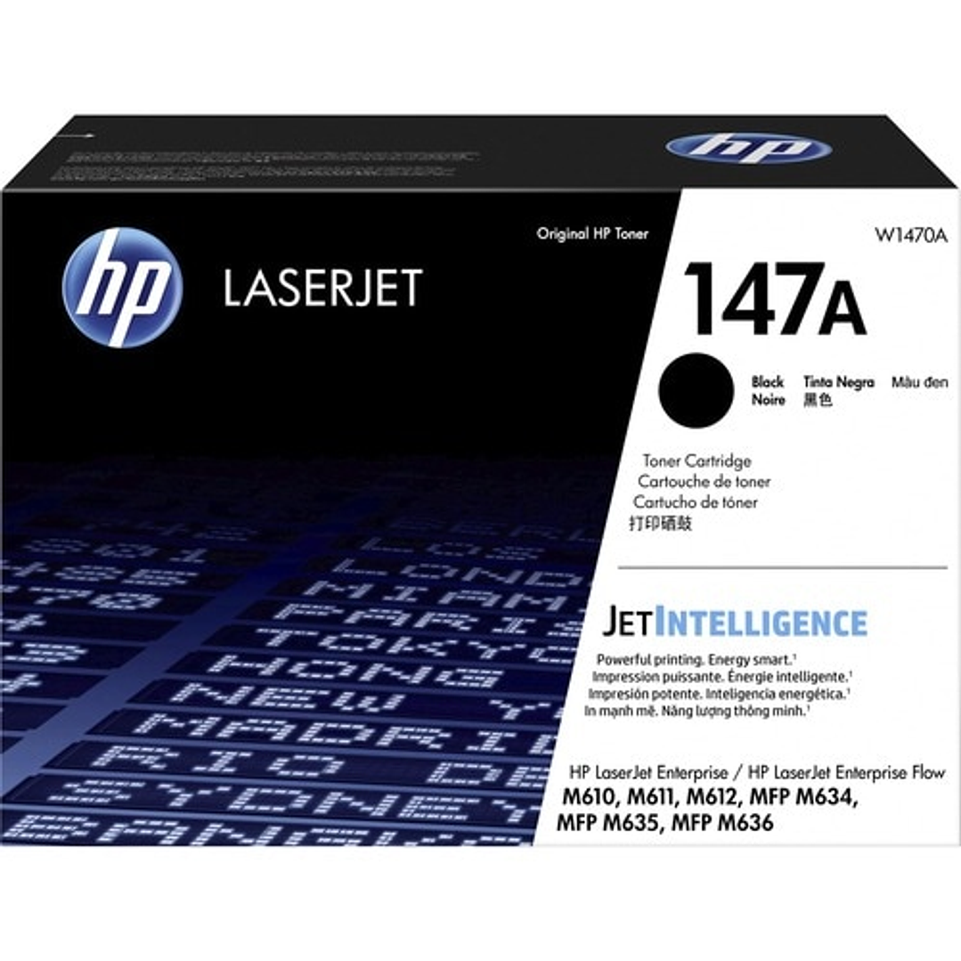 Tóner HP 147A negro original W1470A LaserJet 1