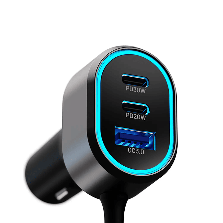 Cargador auto Klip Xtreme KCC-100 USB-C USB-A 100W 2