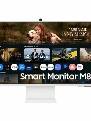 Monitor Samsung M80F 32 4K UHD Smart USB-C HDMI blanco