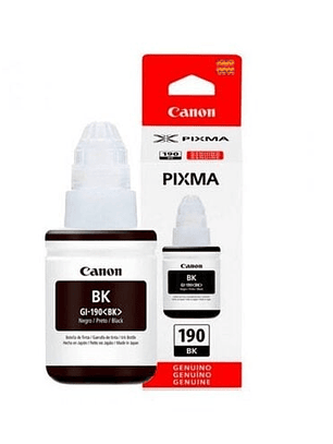 Botella tinta Canon GI-190 negro 6000 páginas original
