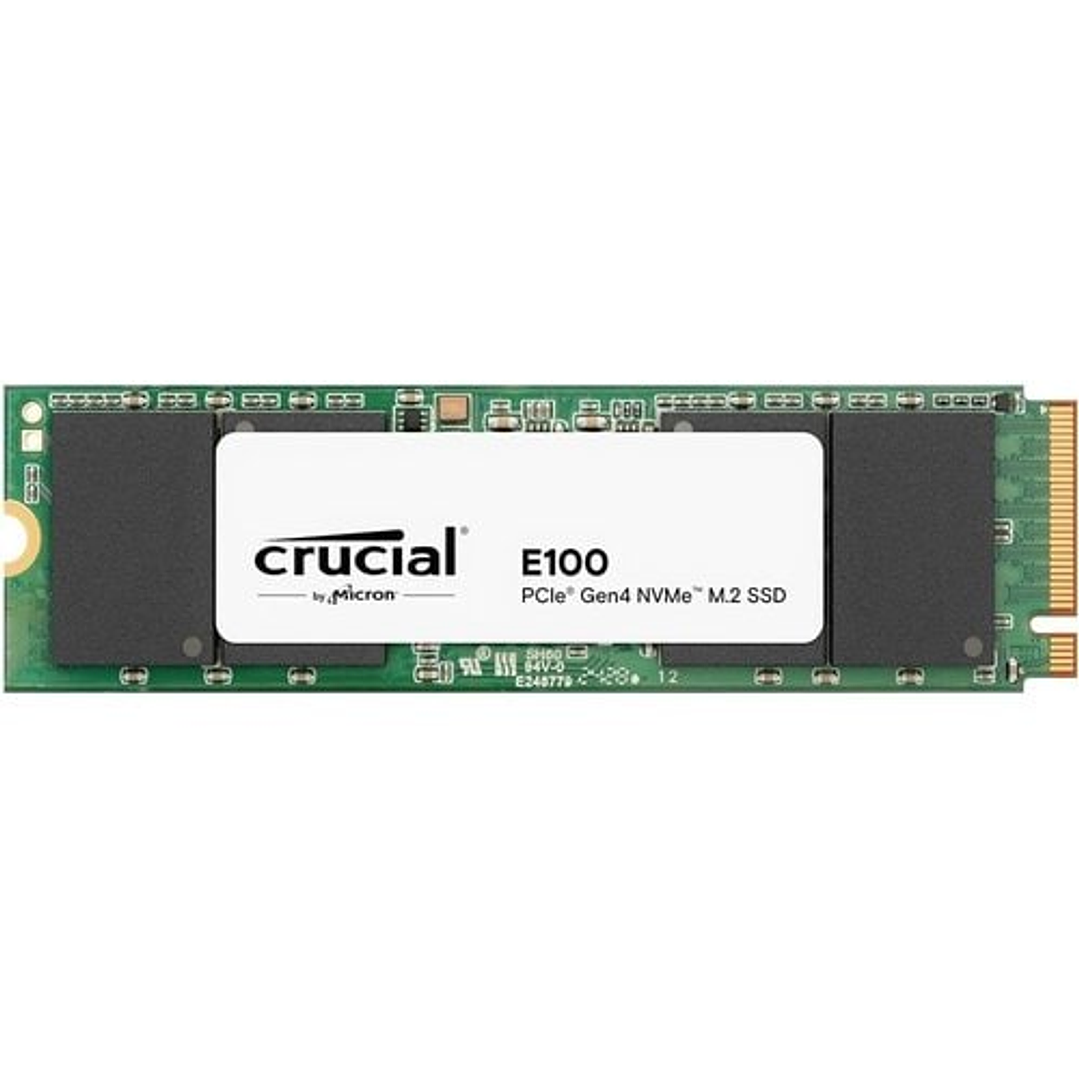 Unidad SSD Crucial E100 480GB NVMe PCIe 4.0 M.2 2280 1