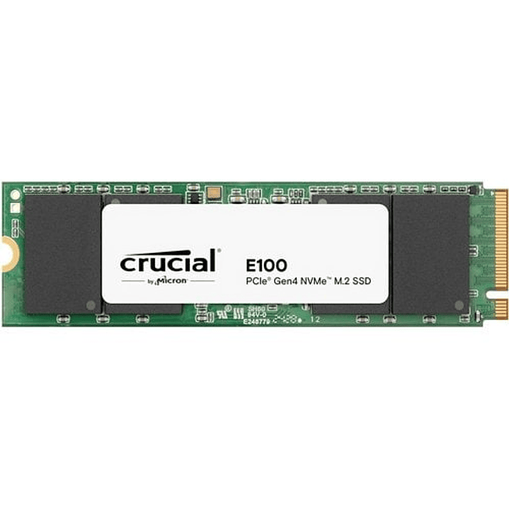 Unidad SSD Crucial E100 480GB NVMe PCIe 4.0 M.2 2280 1