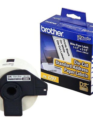 Etiquetas Brother DK-1201 29x80mm 400 unidades rollo
