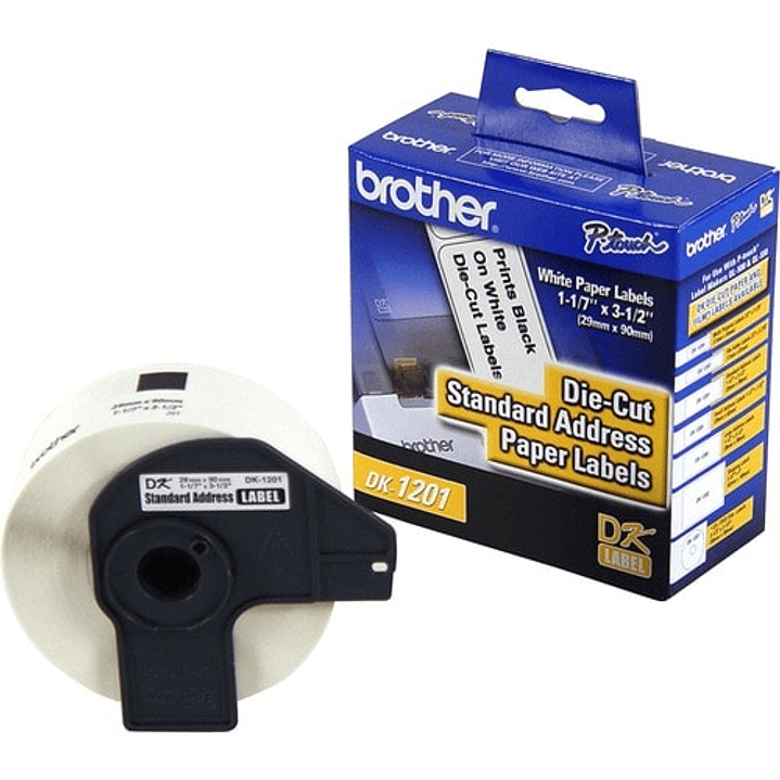 Etiquetas Brother DK-1201 29x80mm 400 unidades rollo 1