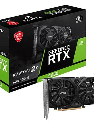 Tarjeta de Video MSI RTX 3050 6GB Ventus 2X GDDR6