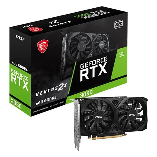Tarjeta de Video MSI RTX 3050 6GB Ventus 2X GDDR6 1