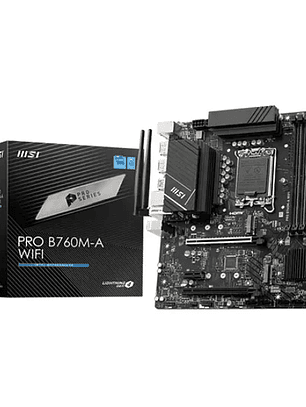 Placa Madre MSI PRO B760M-A WIFI LGA1700 DDR5