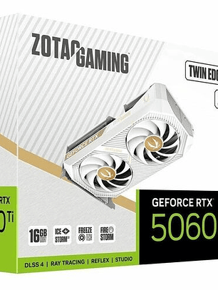 Tarjeta de Video Zotac RTX 5060 Ti 16GB GDDR7 Dual Fan