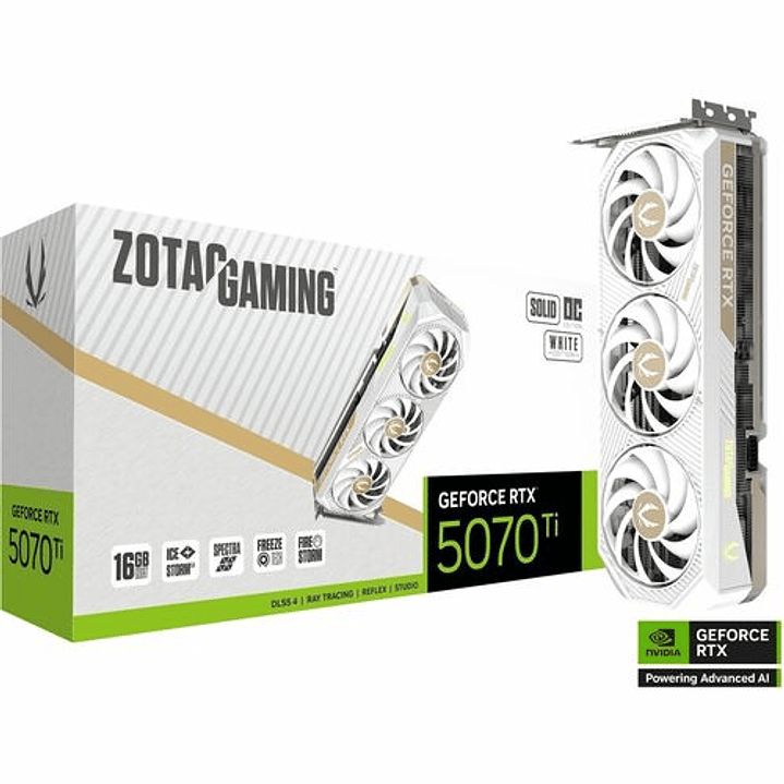 Tarjeta de Video Zotac RTX 5070 Ti 16GB GDDR7 Triple Fan OC 1