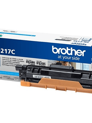 Tóner Brother TN-217C Cian Alto Rendimiento Original HL-L3230CDW MFC-L3770CDW
