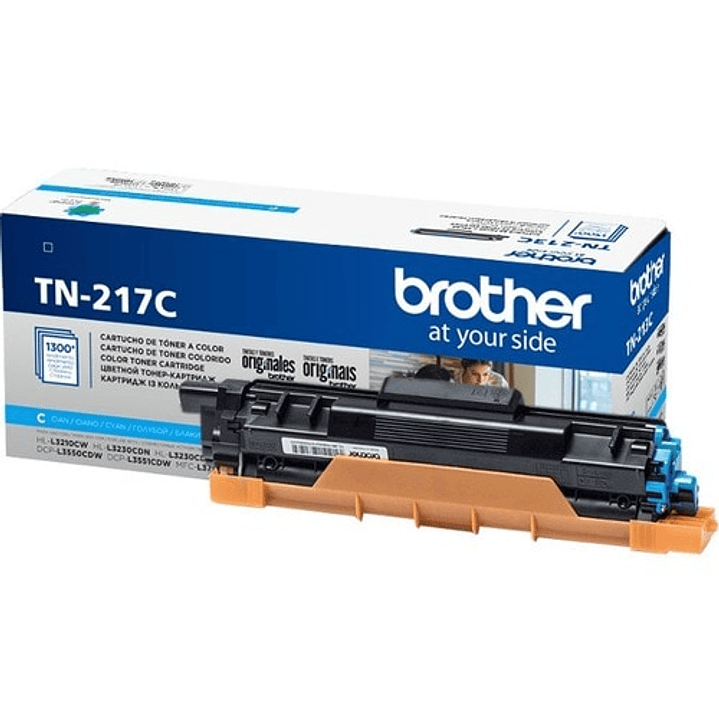 Tóner Brother TN-217C Cian Alto Rendimiento Original HL-L3230CDW MFC-L3770CDW 1