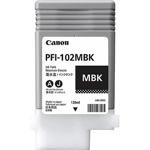 Cartucho de Tinta Canon PFI-102 Negro Mate imagePROGRAF iPF500 iPF600 iPF700 Original Plotter