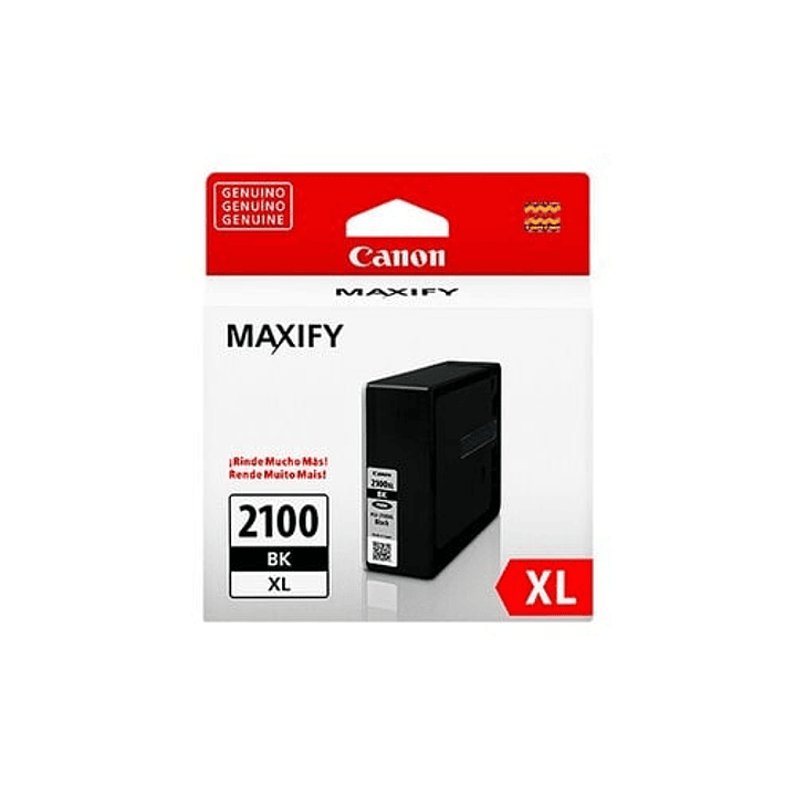 Cartucho Canon PGI-2100XL Negro Original MAXIFY MB5310 MB5410 2500 Páginas 1