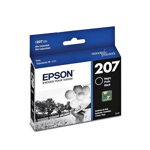 Cartucho Epson T207 Negro Alto Rendimiento Original
