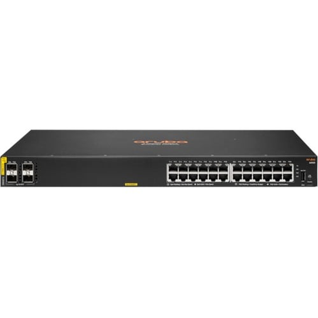 Switch HPE Aruba CX 6000 24 Puertos PoE 370W 4 SFP L3 R8N87A 2