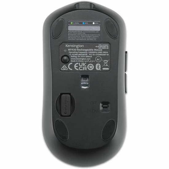 Mouse Kensington MY430 Bluetooth Silencioso Recargable 2400 DPI 3