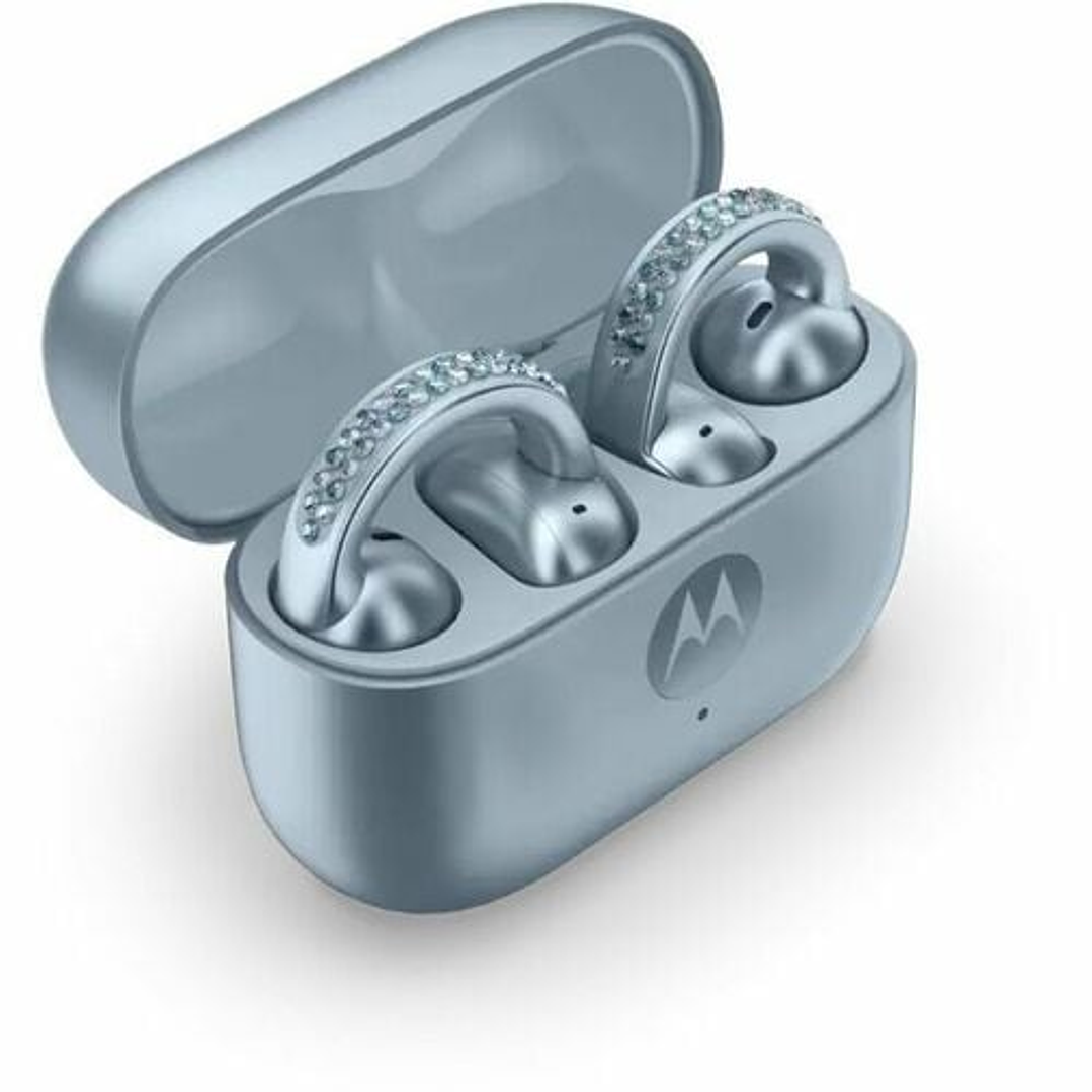 Audífonos Motorola Moto Buds Loop True Wireless Bluetooth IP54 Micrófono Azul 4