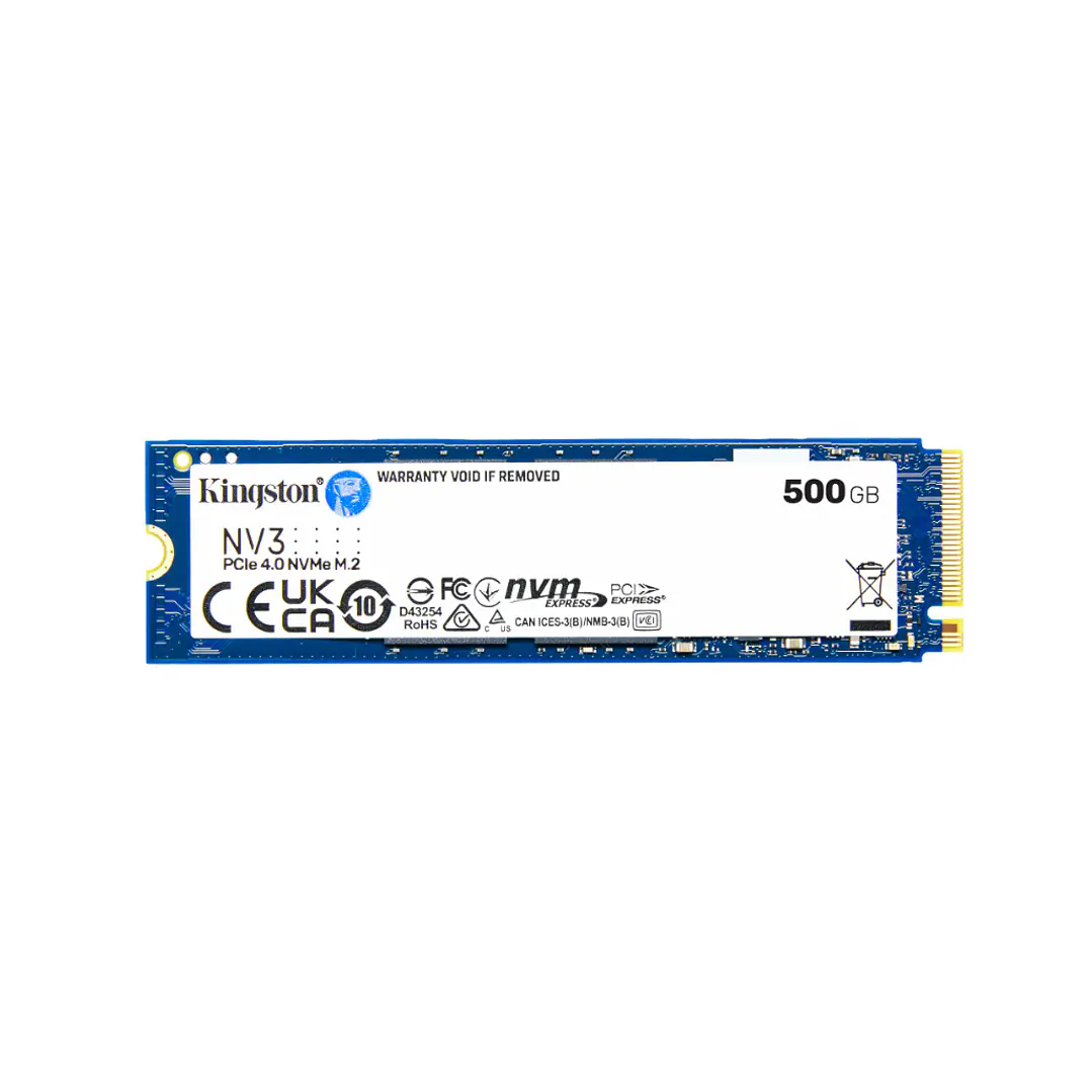 Unidad SSD Kingston NV3 500GB NVMe M.2 2280 6000MB/s SNV3S/500G 2