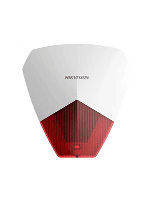 Sirena Cableada Hikvision AXPro Roja Alarma DS-PS1-R