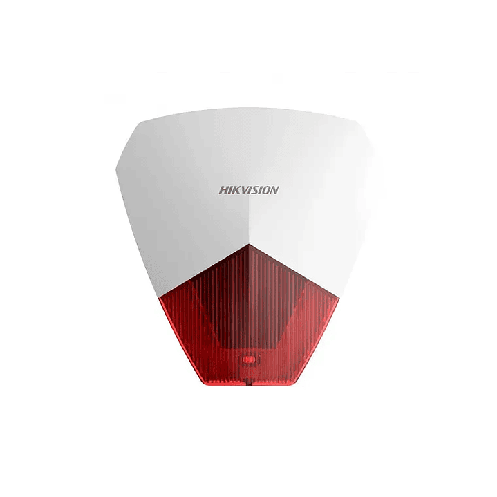 Sirena Cableada Hikvision AXPro Roja Alarma DS-PS1-R 1