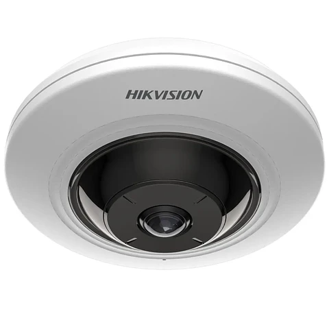 Cámara Hikvision Fisheye IP 5MP 180° AcuSense PoE