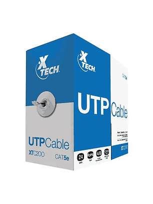 Cable UTP Xtech Cat5e 305m Gris Caja Red Ethernet