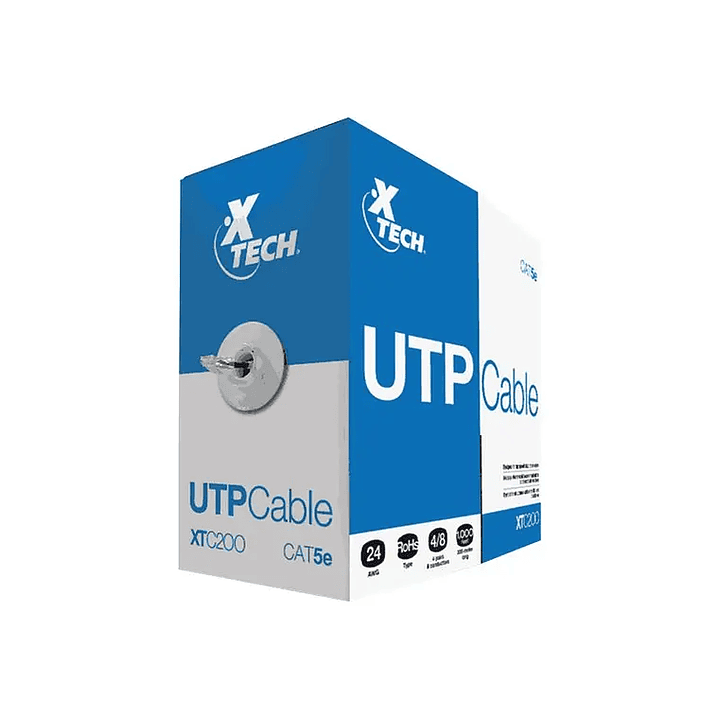 Cable UTP Xtech Cat5e 305m Gris Caja Red Ethernet 1
