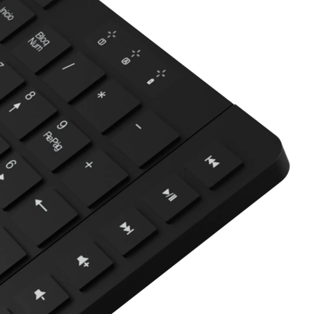 Combo Teclado y Mouse Klip Xtreme Inalámbrico 2.4GHz Negro 3
