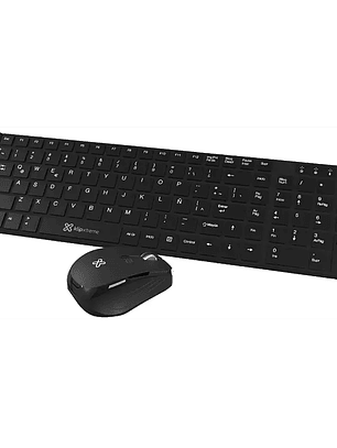 Combo Teclado y Mouse Klip Xtreme Inalámbrico 2.4GHz Negro