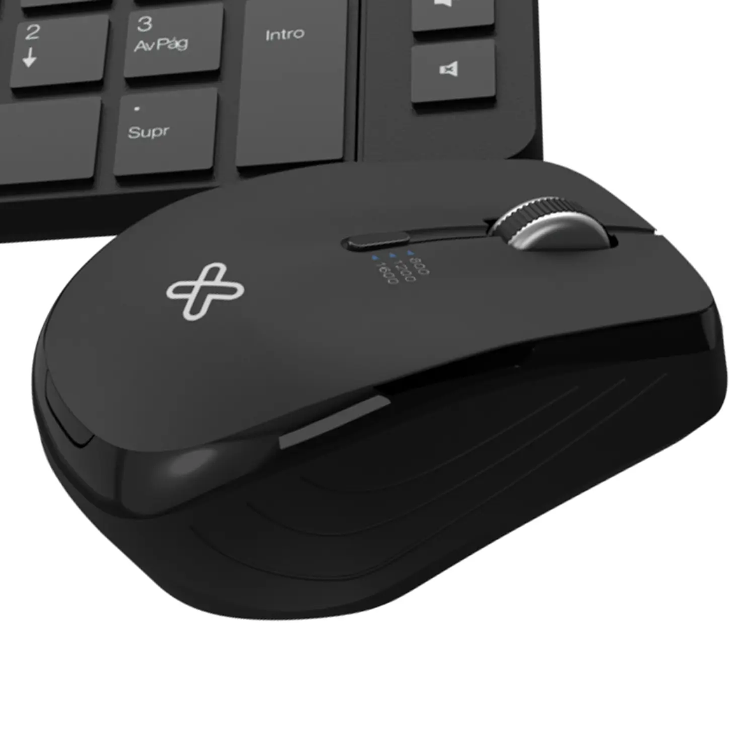 Combo Teclado y Mouse Klip Xtreme Inalámbrico 2.4GHz Negro 2