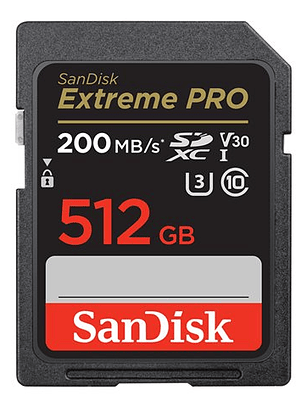 Tarjeta SD SanDisk Extreme PRO 512GB UHS-I V30 200MB/s
