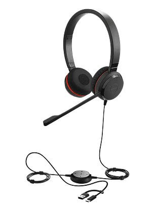 Audífono Jabra Evolve 30 II USB-A USB-C MS Stereo