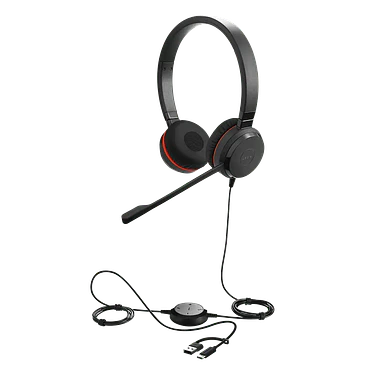 Audífono Jabra Evolve 30 II USB-A USB-C MS Stereo 1